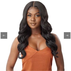 Outre 100% Human Hair Blend 5x5 HD Lace Closure Wig - HHB BODY CURL 24